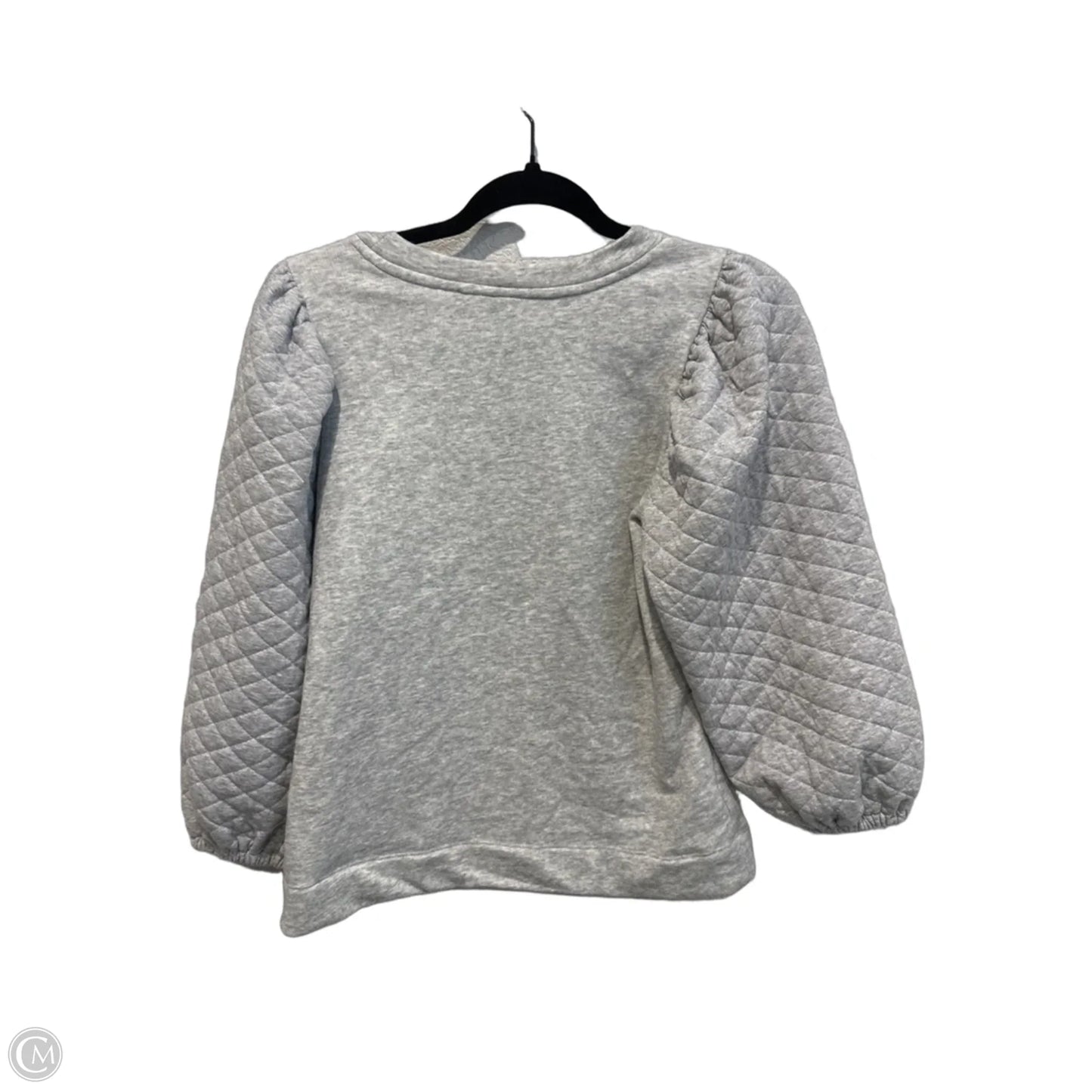 Top 3/4 Sleeve By Loft In Grey, Size: Xxs