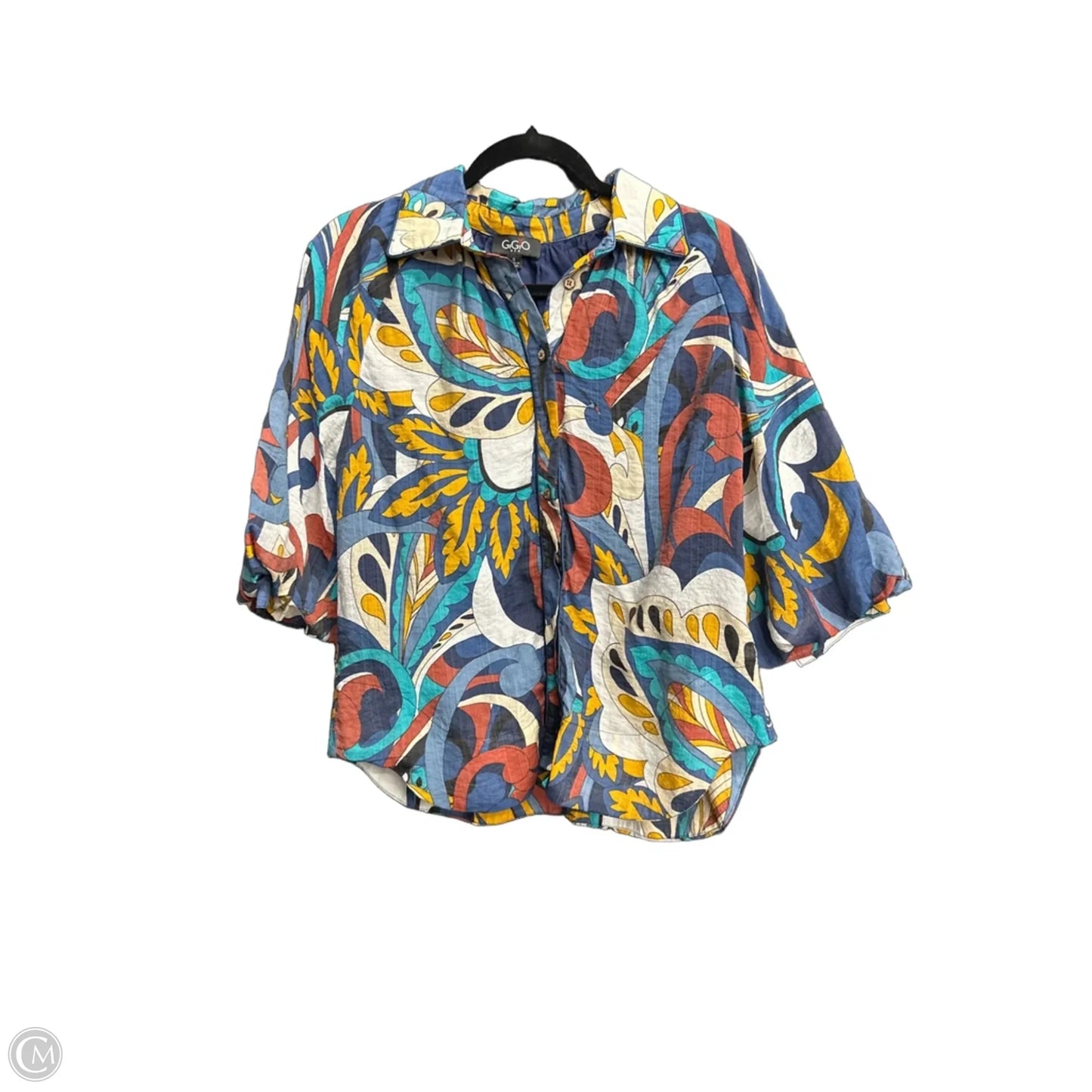 Top 3/4 Sleeve By Gigio In Floral Print, Size: S