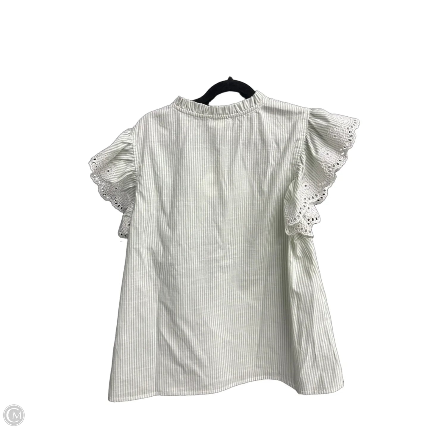 Top Sleeveless By Oddi In Striped Pattern, Size: L