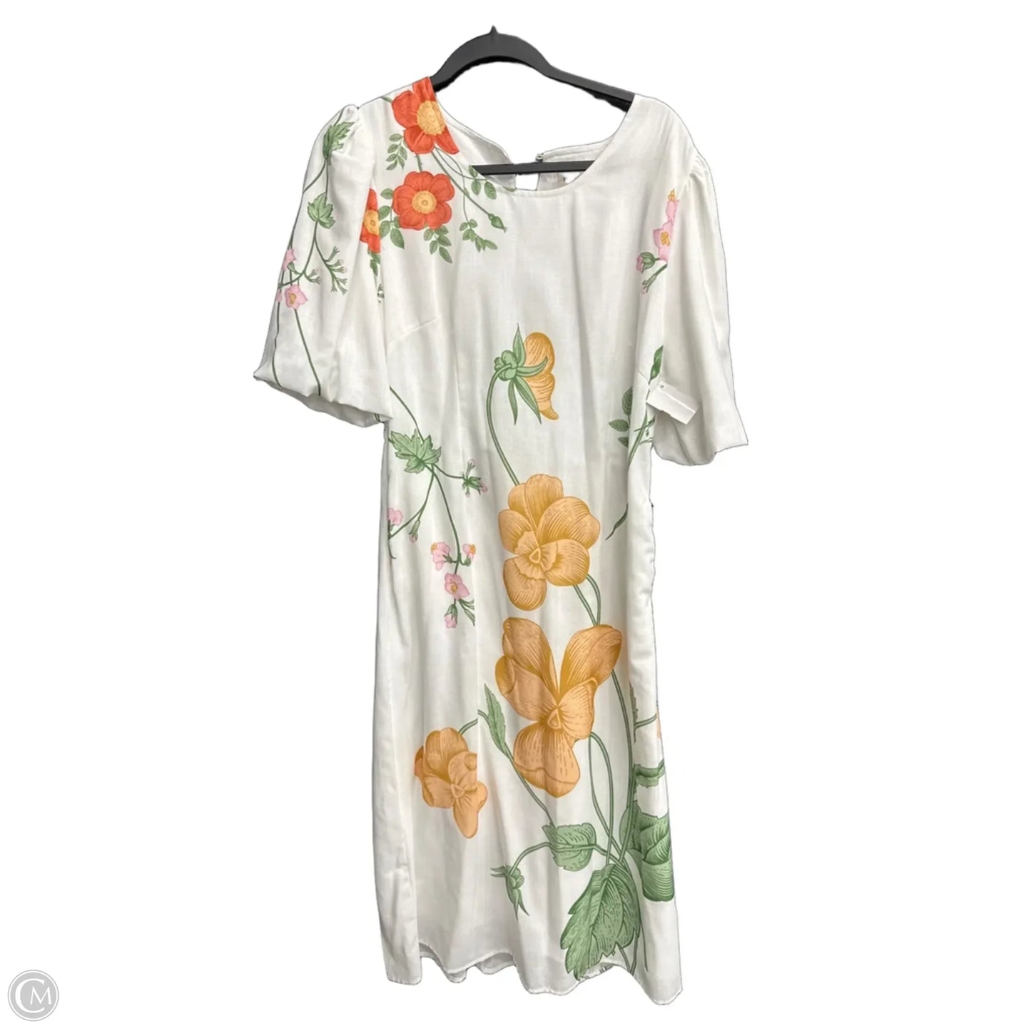 Dress Casual Maxi By Polygram In White, Size: M