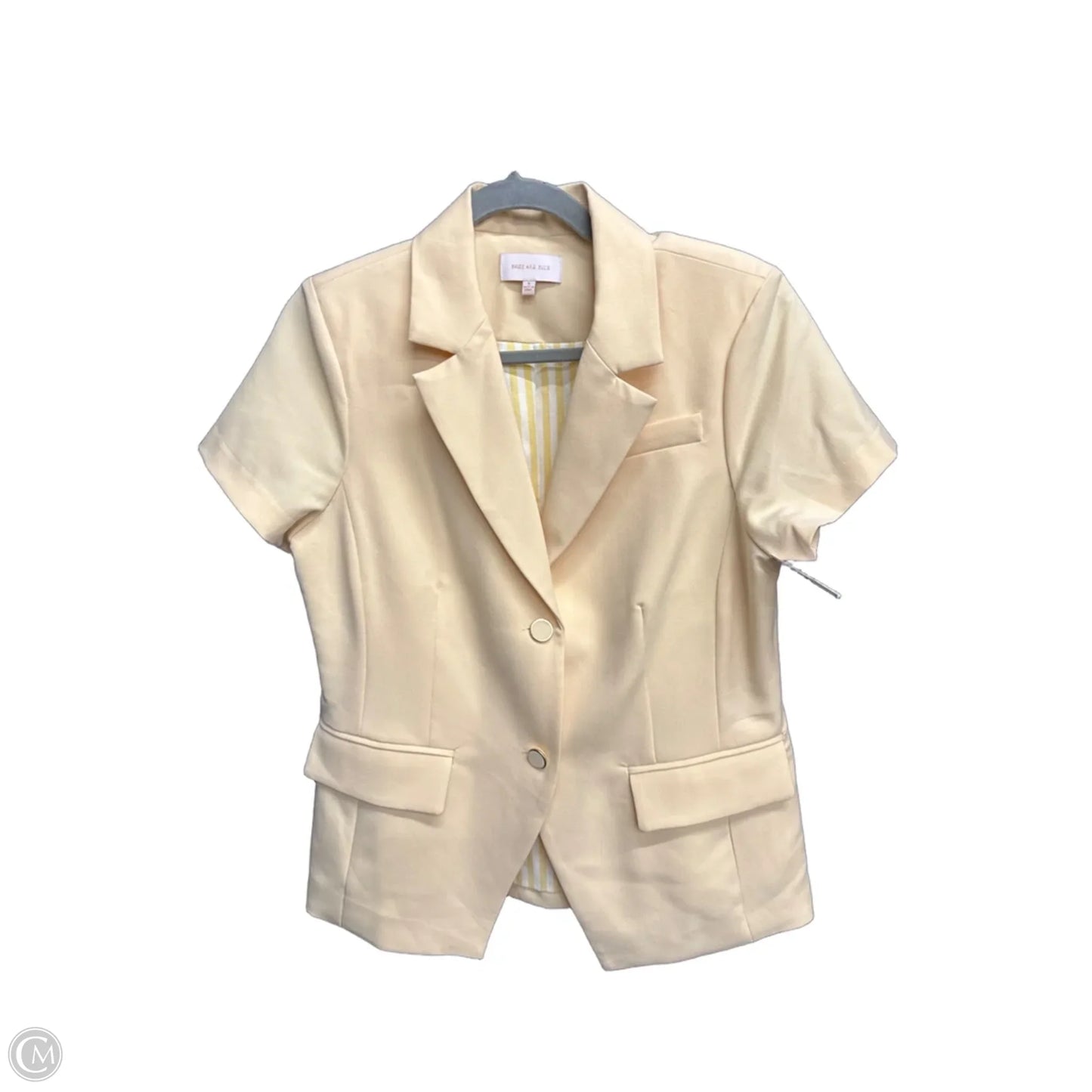 Blazer By Skies Are Blue In Yellow, Size: S