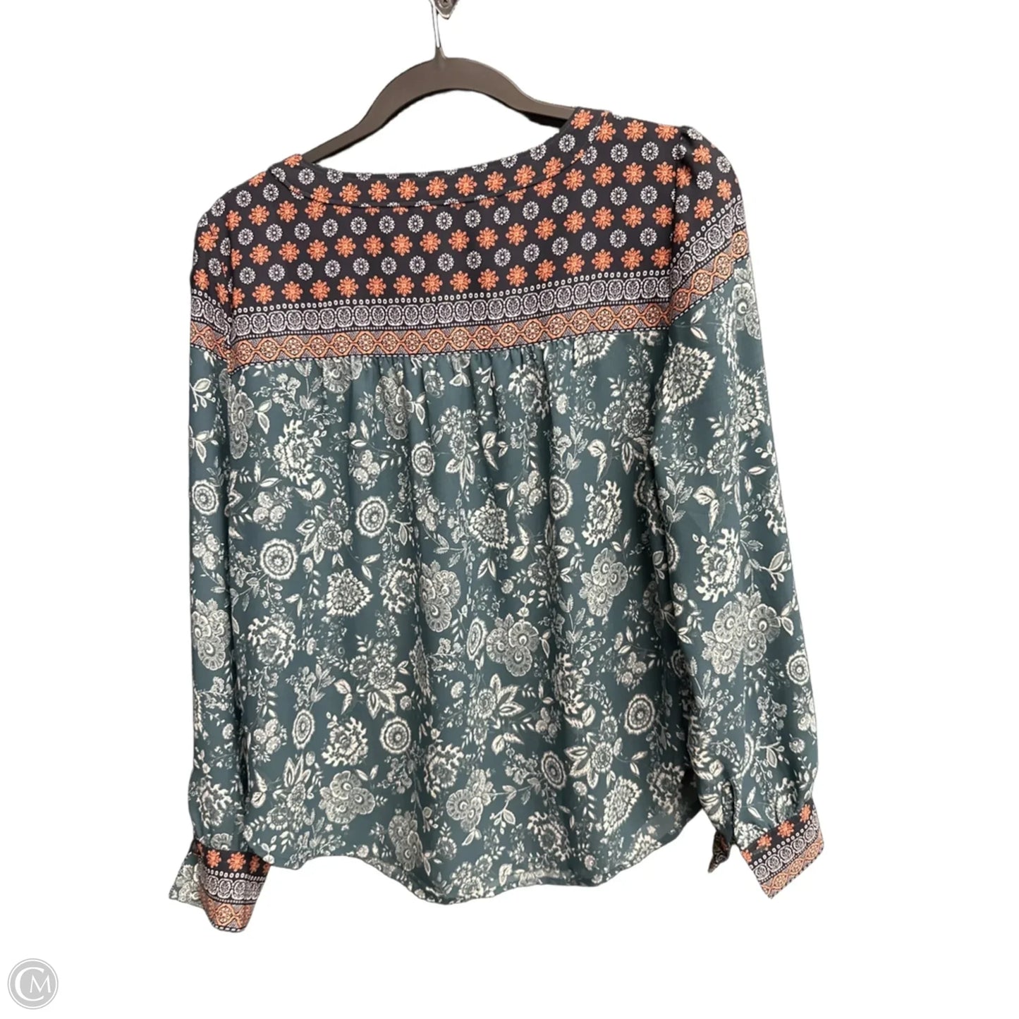 Top Long Sleeve By Loft In Floral Print, Size: Xs