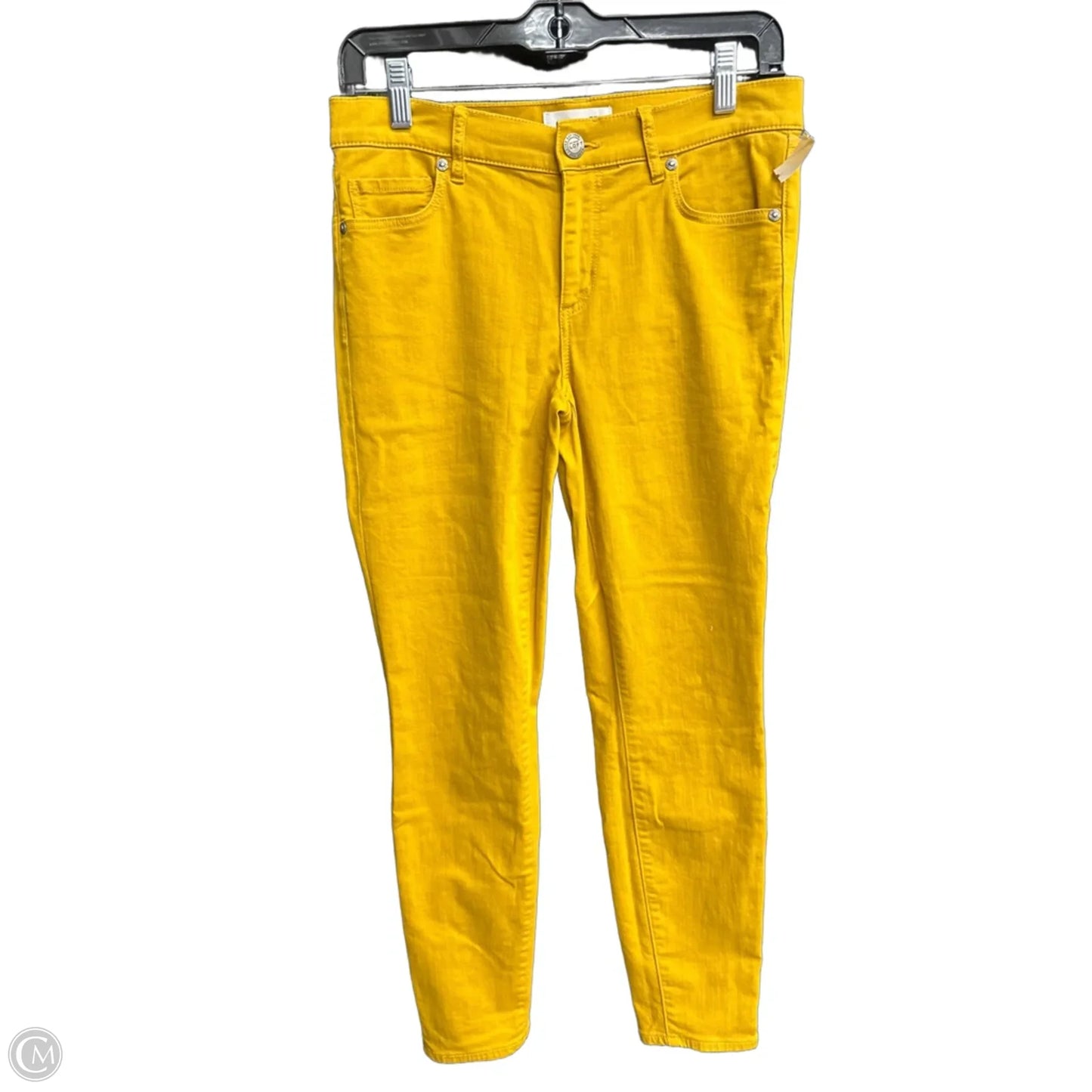 Jeans Skinny By Loft In Yellow Denim, Size: 2