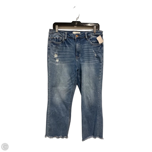 Jeans Straight By Vervet In Blue Denim, Size: 10