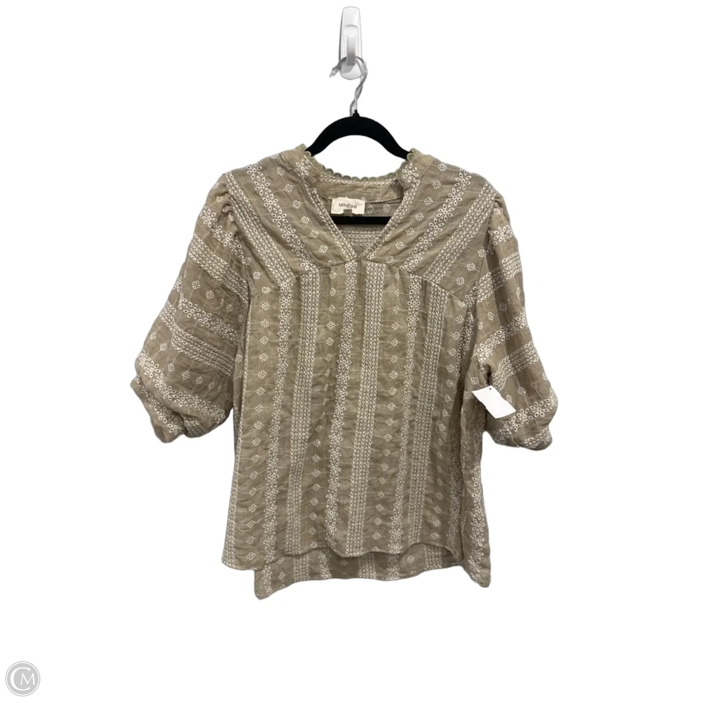 Top Short Sleeve By Umgee In Floral Print, Size: M