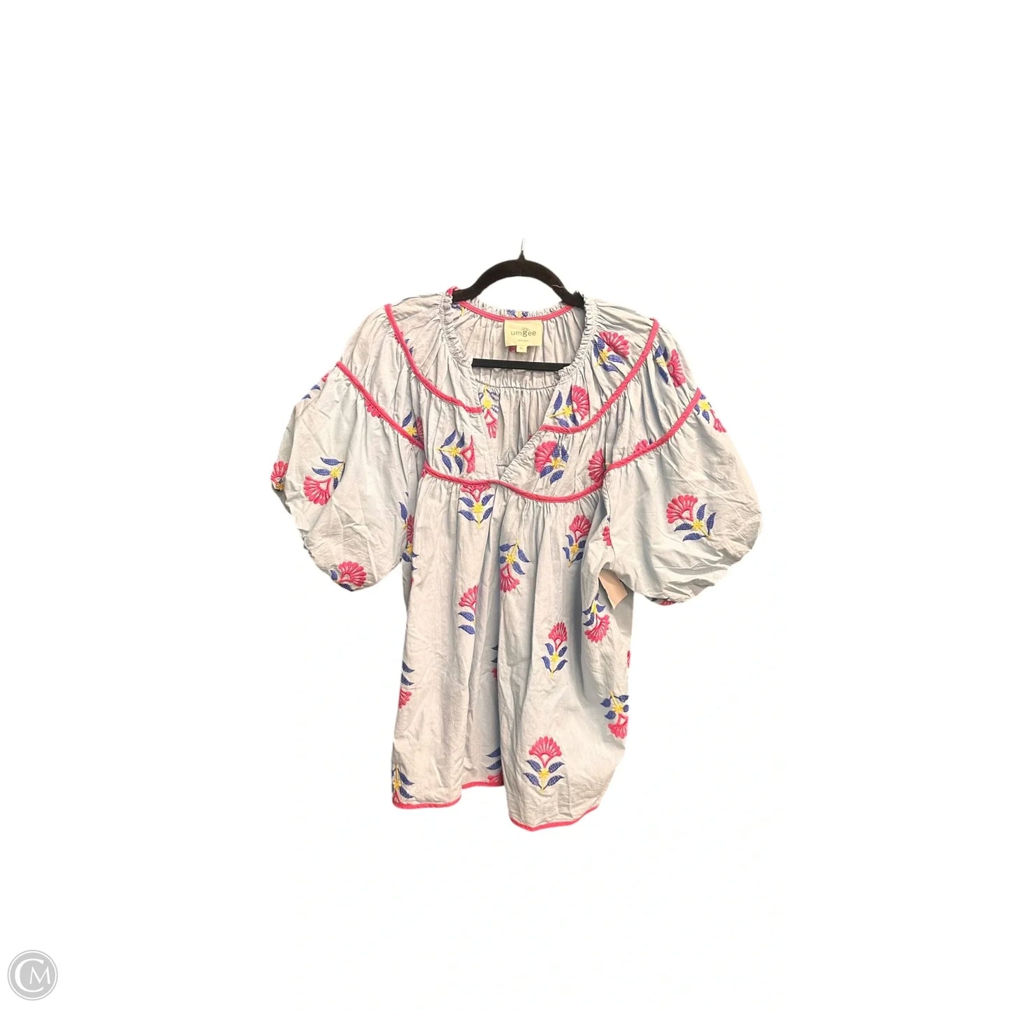 Top Short Sleeve By Umgee In Blue, Size: Xl