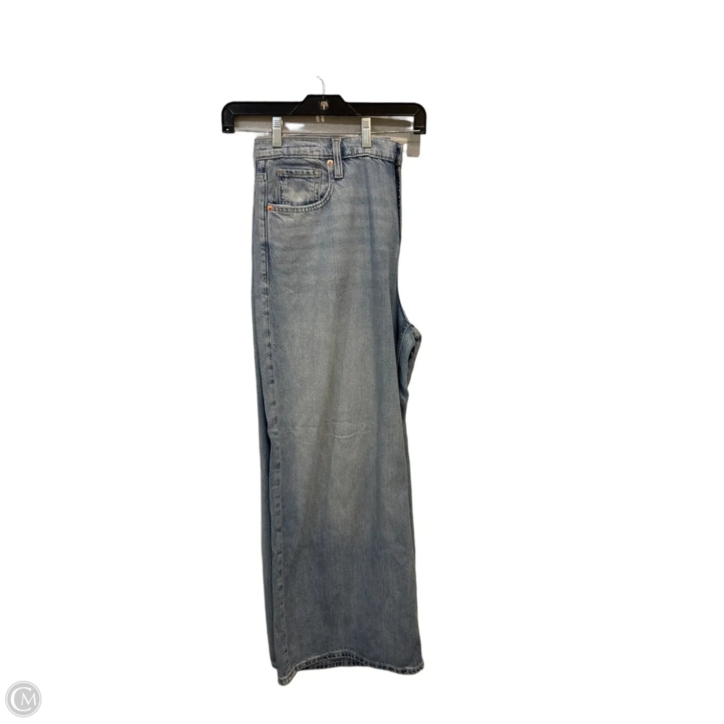 Jeans Wide Leg By Gap In Blue Denim, Size: 14