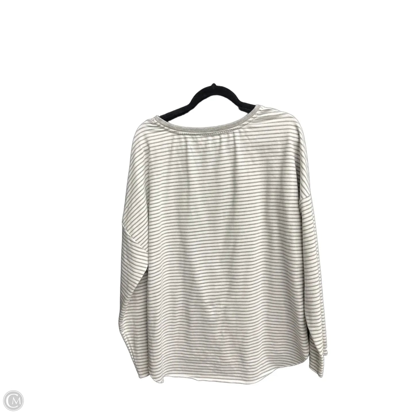 Top Long Sleeve By Gibson And Latimer In Striped Pattern, Size: Xl