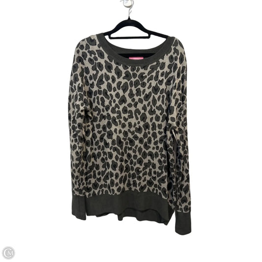 Top Long Sleeve By Isaac Mizrahi In Animal Print, Size: S
