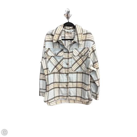 Jacket Shirt By Clothes Mentor In Plaid Pattern, Size: M