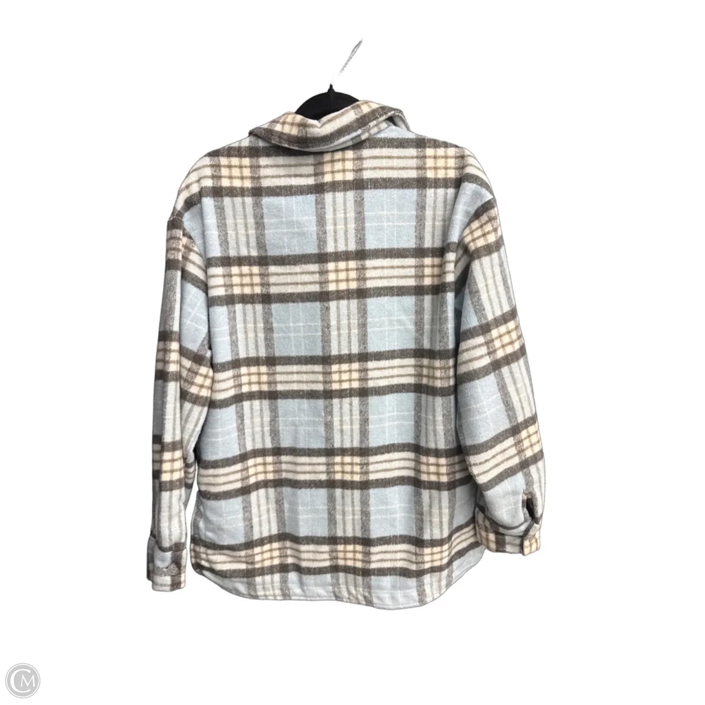 Jacket Shirt By Clothes Mentor In Plaid Pattern, Size: M