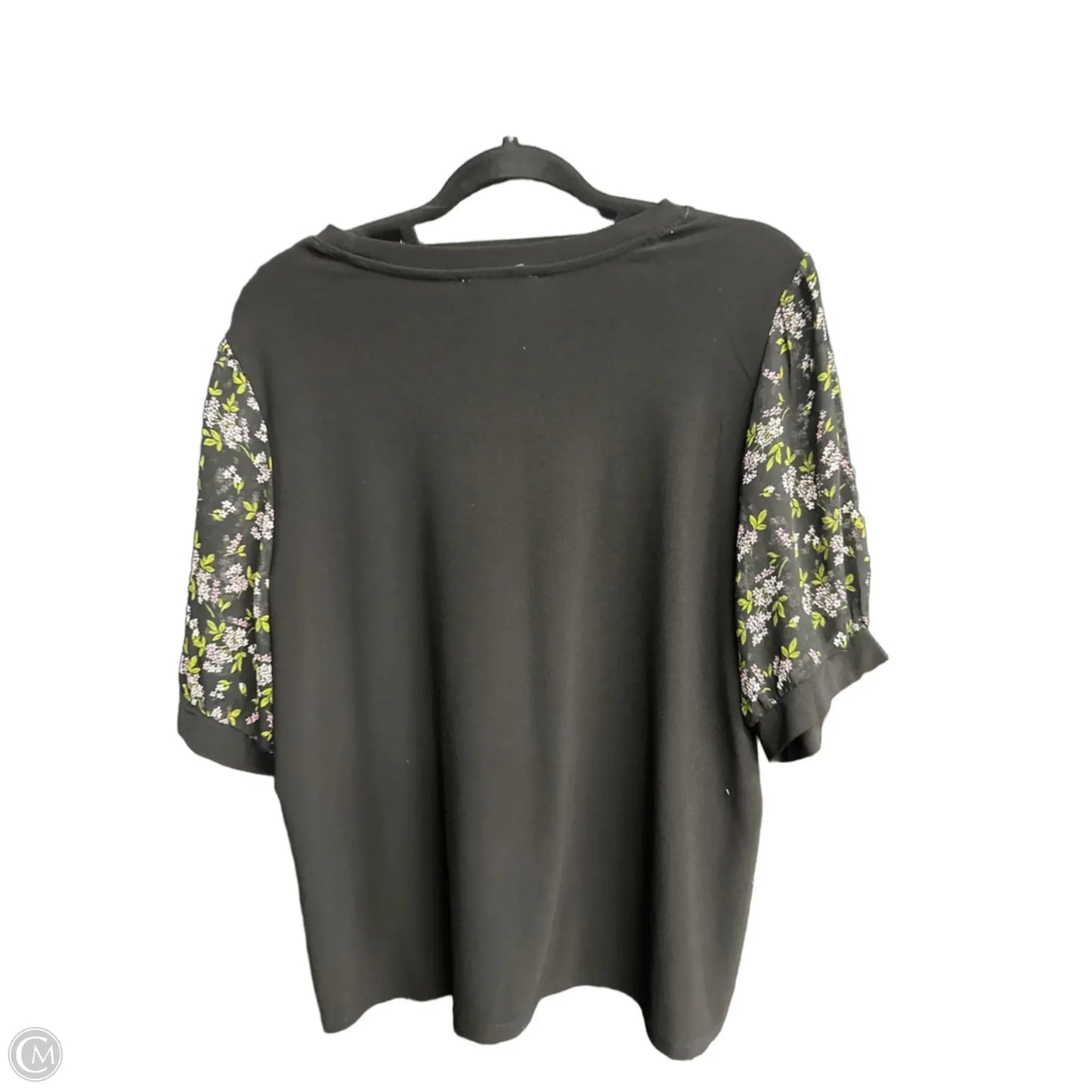 Top Short Sleeve By Cece In Black, Size: Xl