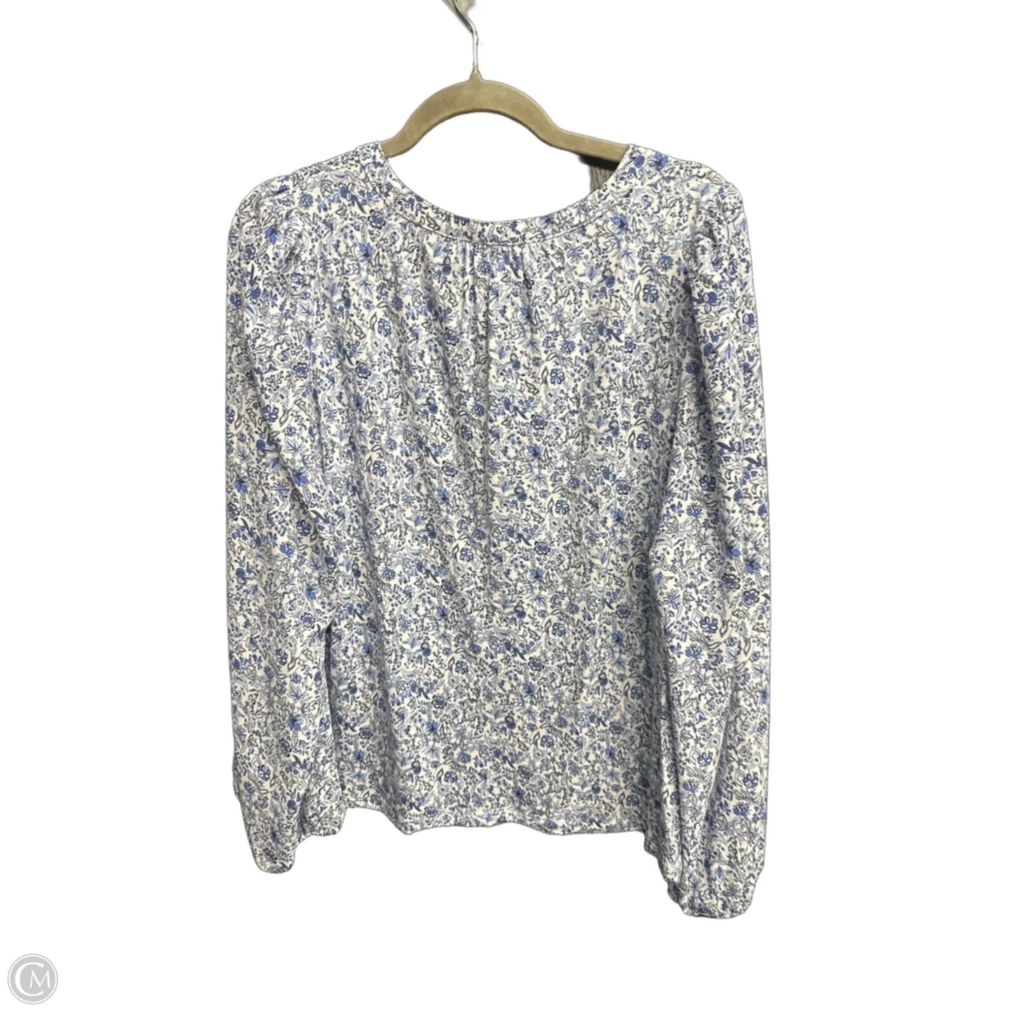 Top Long Sleeve By Loft In Floral Print, Size: L