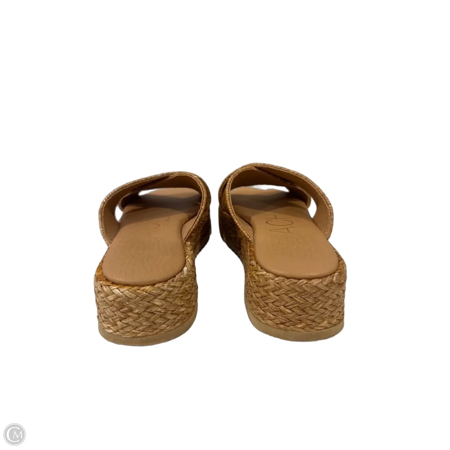 Sandals Heels Platform By Clothes Mentor In Brown, Size: 8