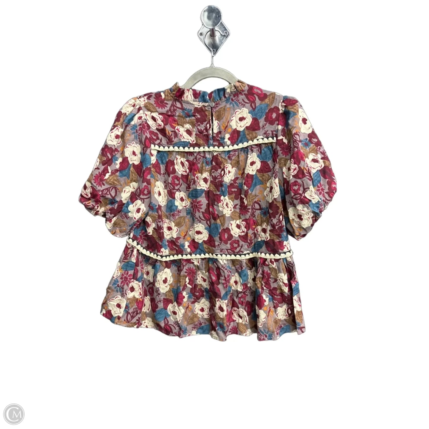 Top Short Sleeve By Entro In Floral Print, Size: S