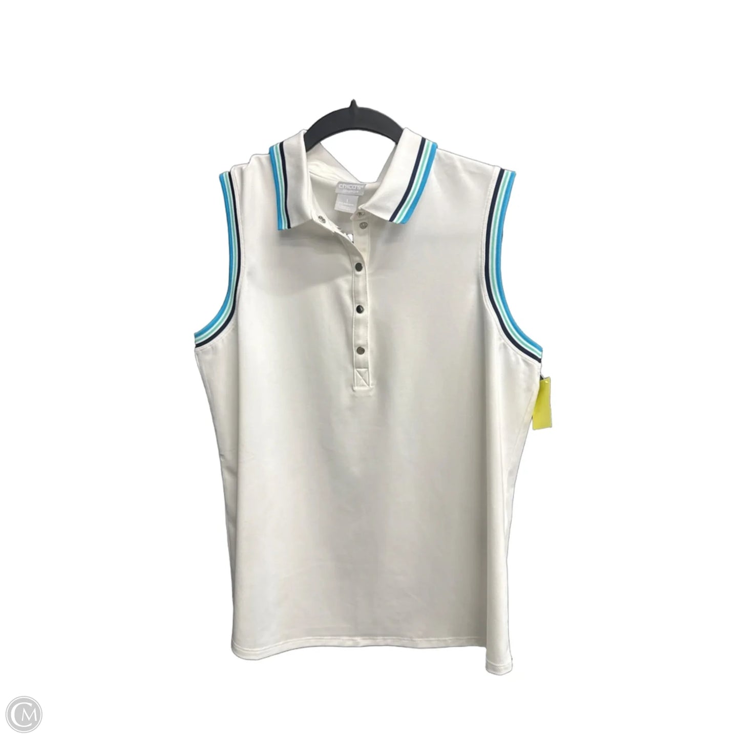 Athletic Tank Top By Chicos In White, Size: M