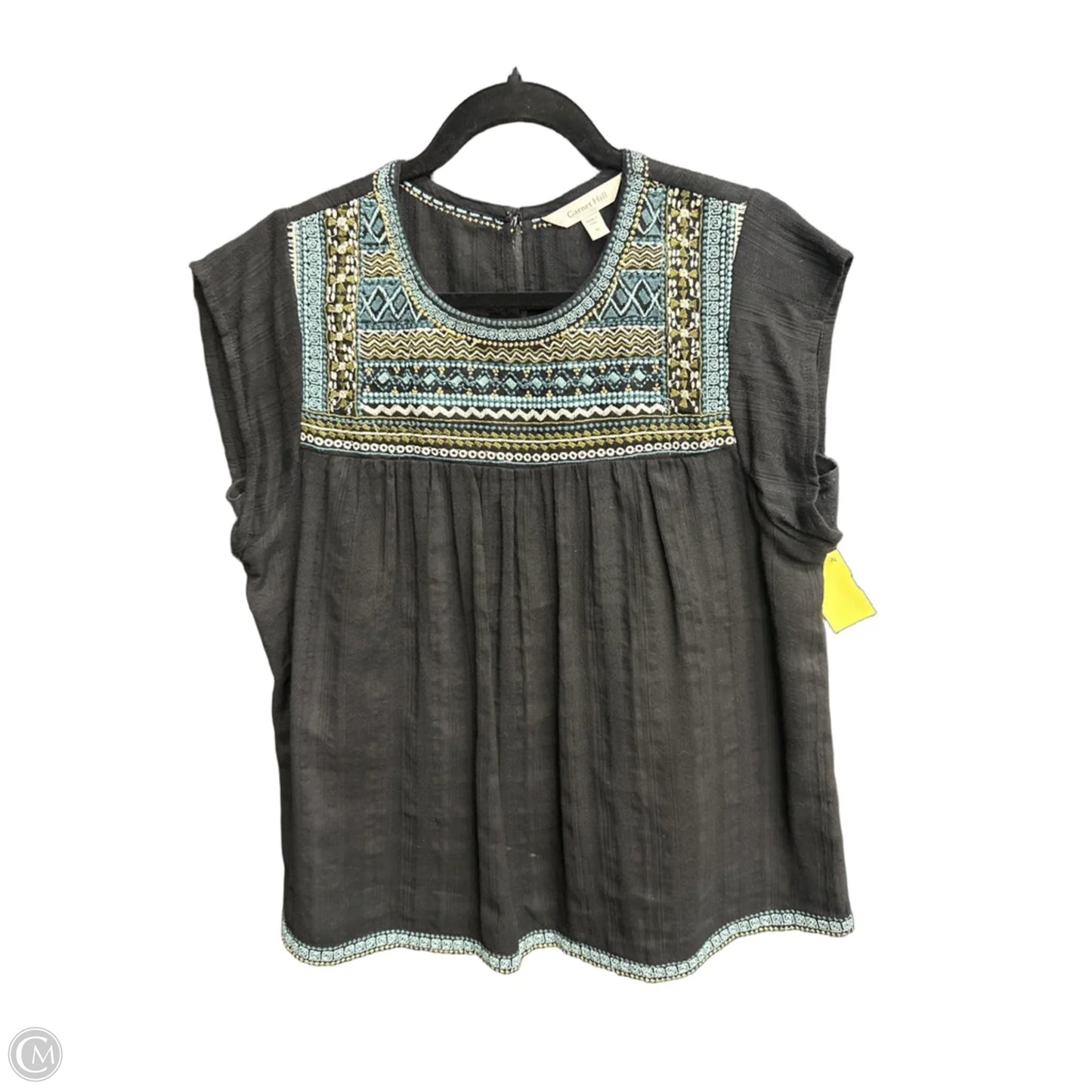 Top Sleeveless By Garnet Hill In Black, Size: M