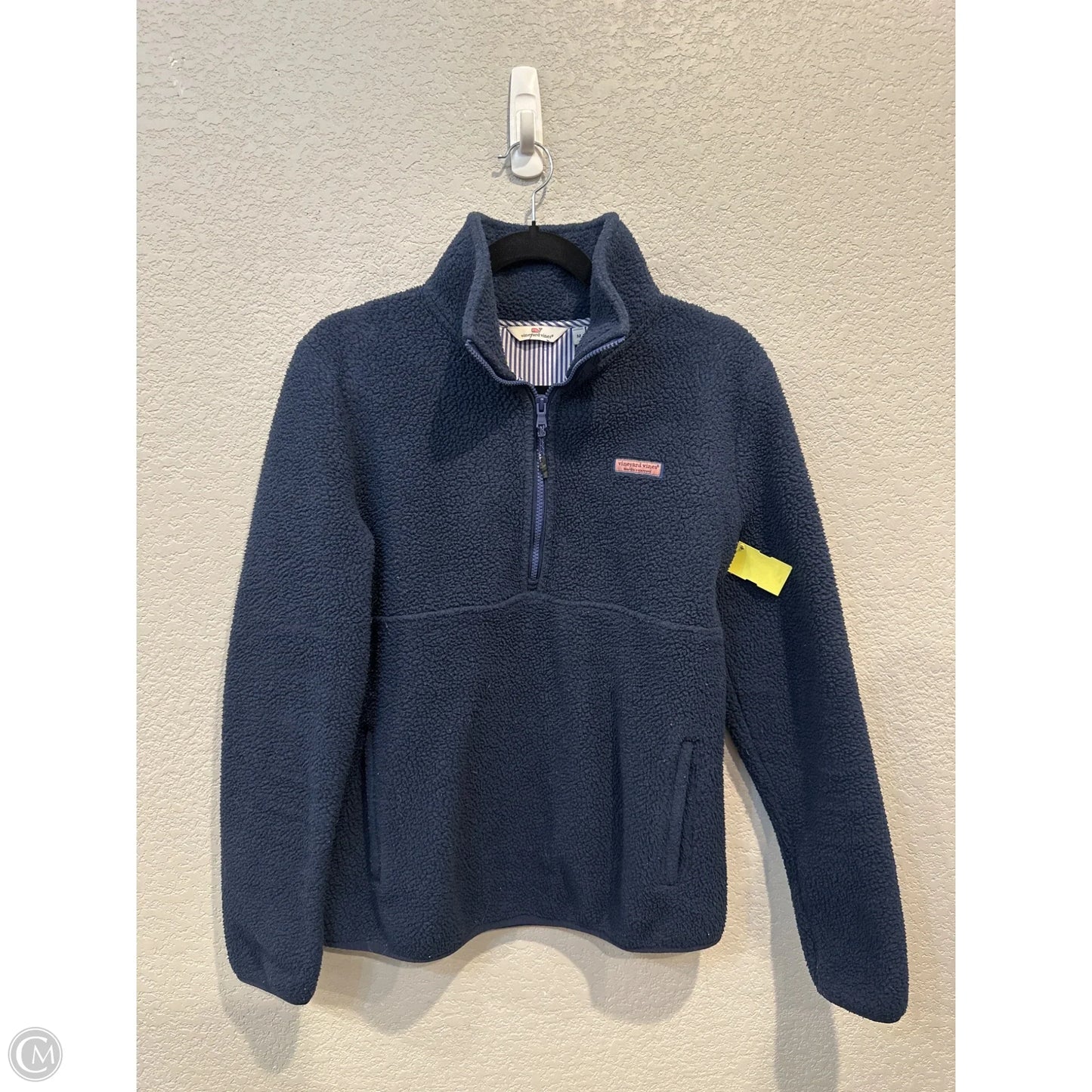 Jacket Faux Fur & Sherpa By Vineyard Vines In Navy, Size: M