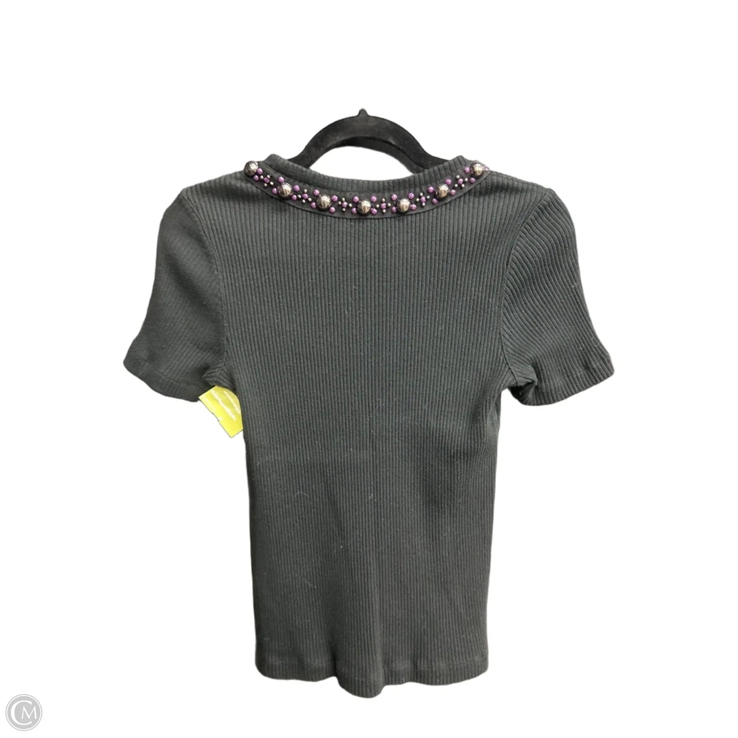 Top Short Sleeve Designer By Tory Burch In Black, Size: M