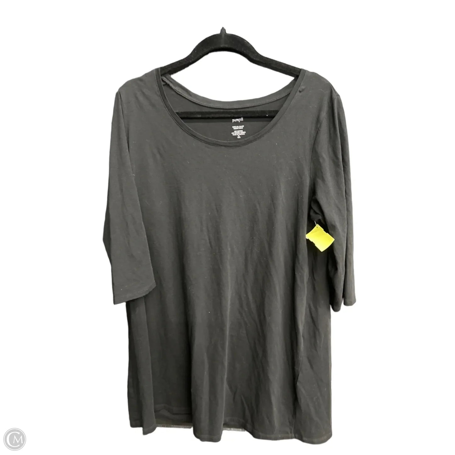 Tunic 3/4 Sleeve By J. Jill In Black, Size: Xl