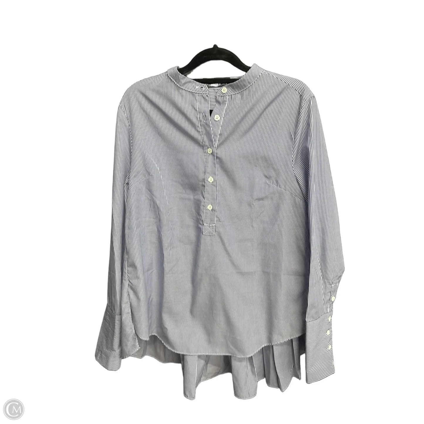 Tunic Long Sleeve By Pomander Place In Striped Pattern, Size: S
