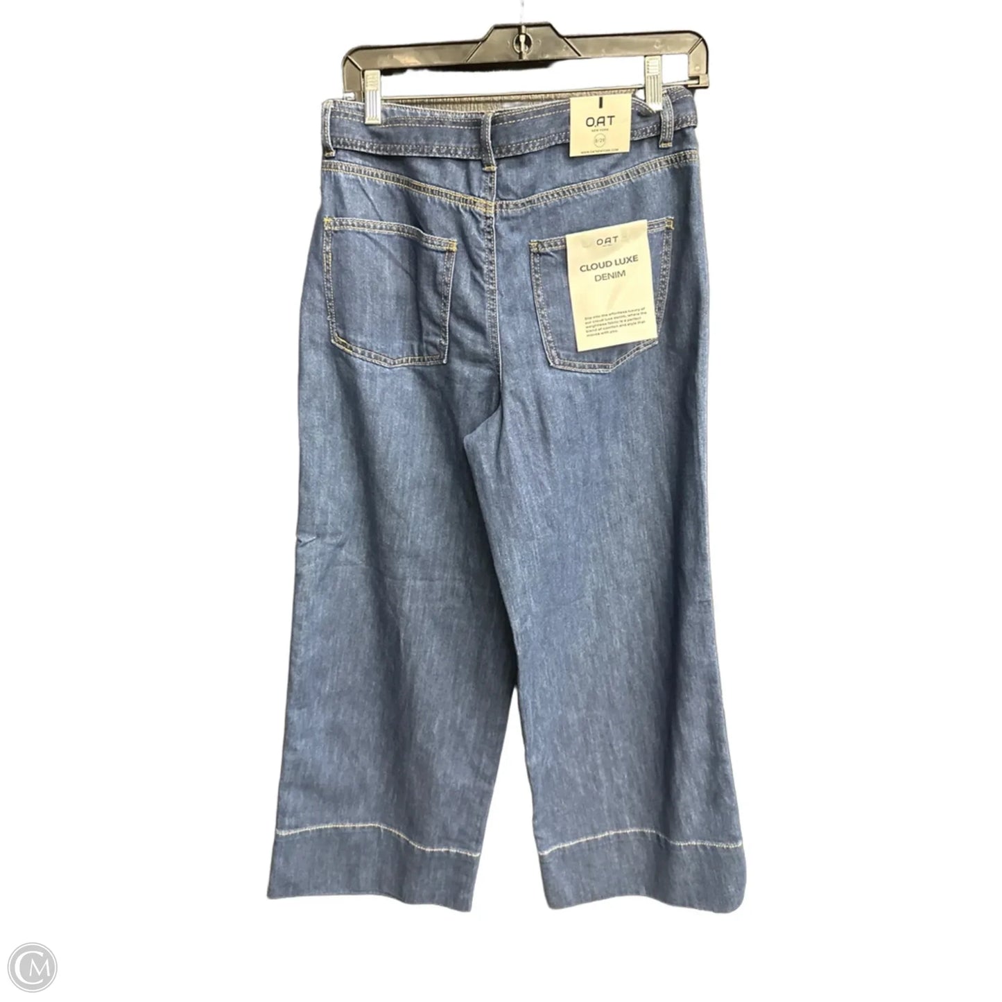Jeans Wide Leg By Oat In Blue Denim, Size: 8