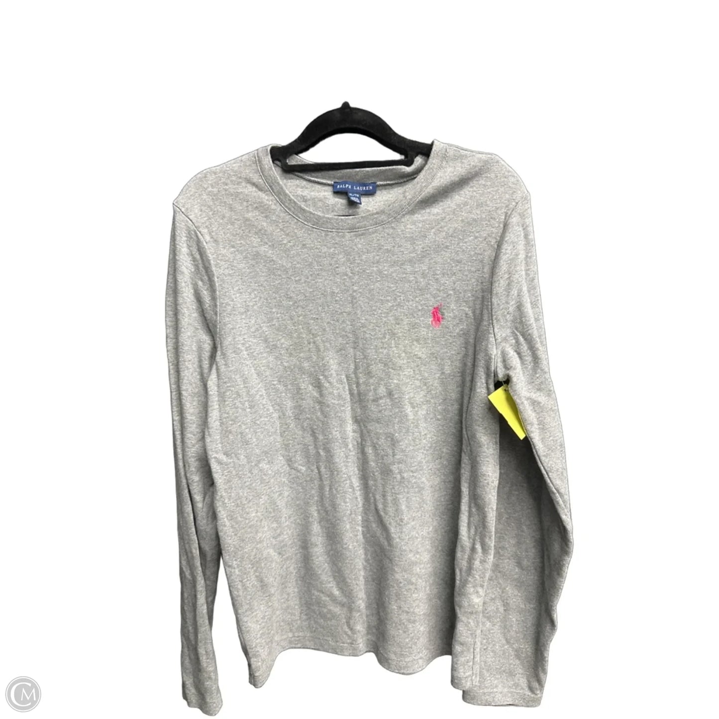 Top Long Sleeve By Ralph Lauren In Grey, Size: Xl