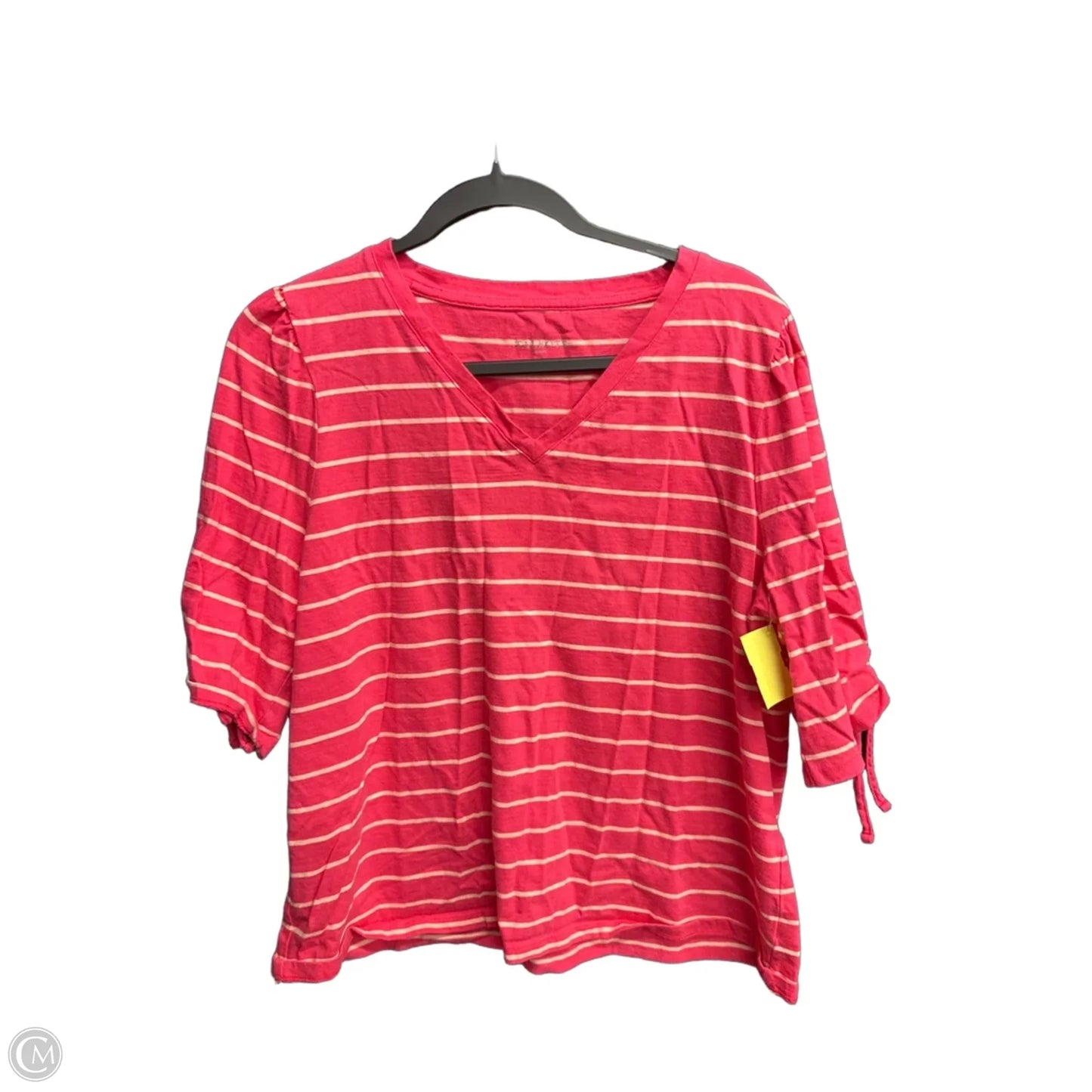 Top 3/4 Sleeve By Talbots In Striped Pattern, Size: Xlp