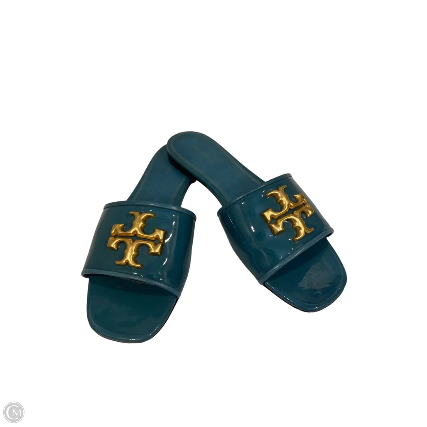 Sandals Designer By Tory Burch In Teal, Size: 8.5