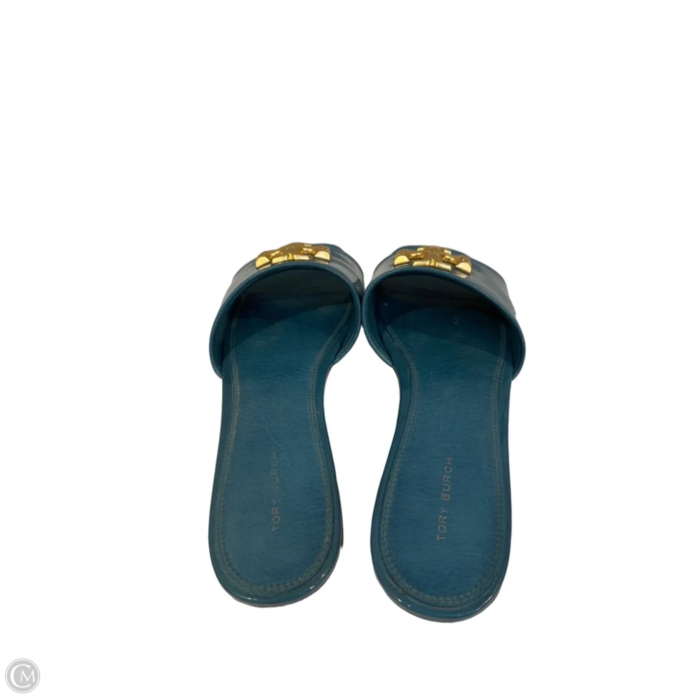 Sandals Designer By Tory Burch In Teal, Size: 8.5