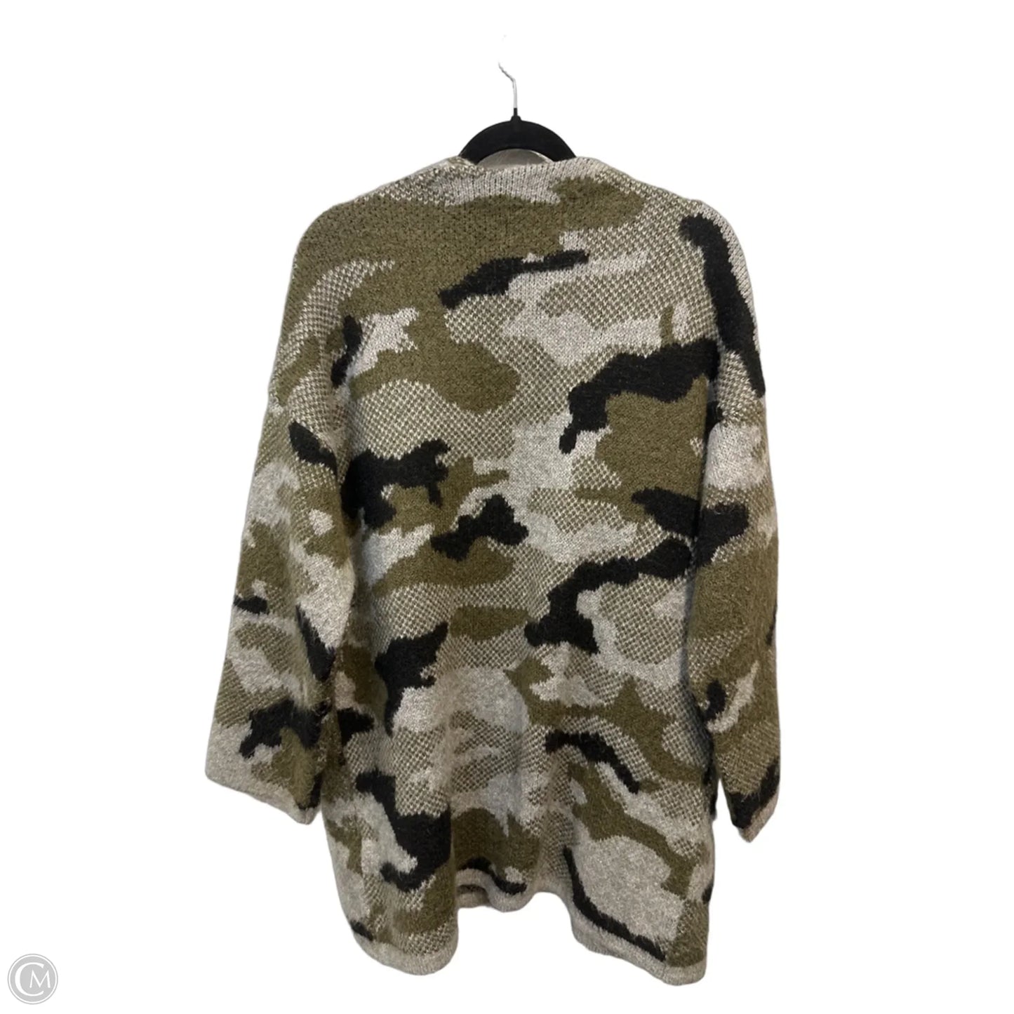 Sweater Cardigan By Anthropologie In Camouflage Print, Size: Xs