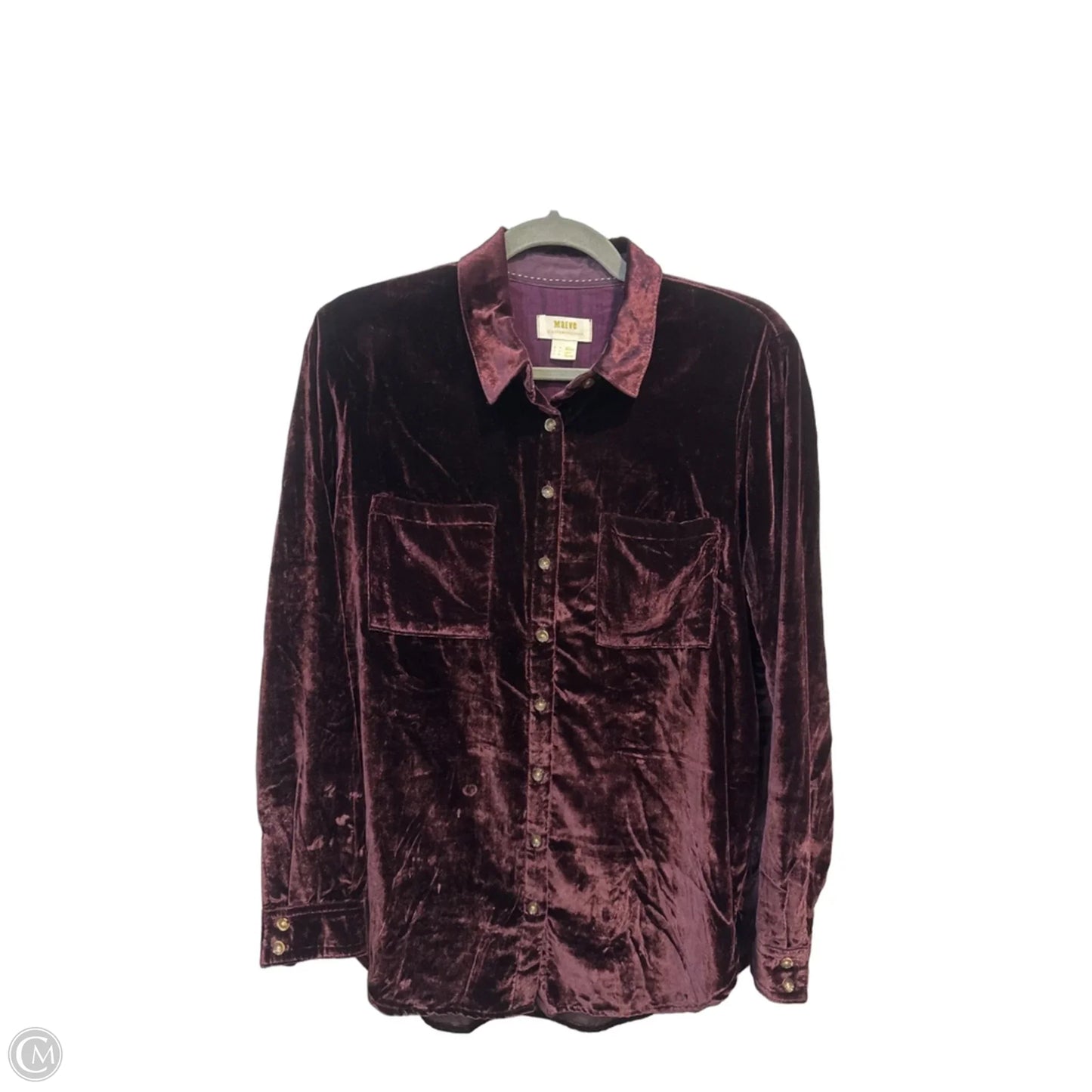 Top Long Sleeve By Maeve In Purple, Size: S