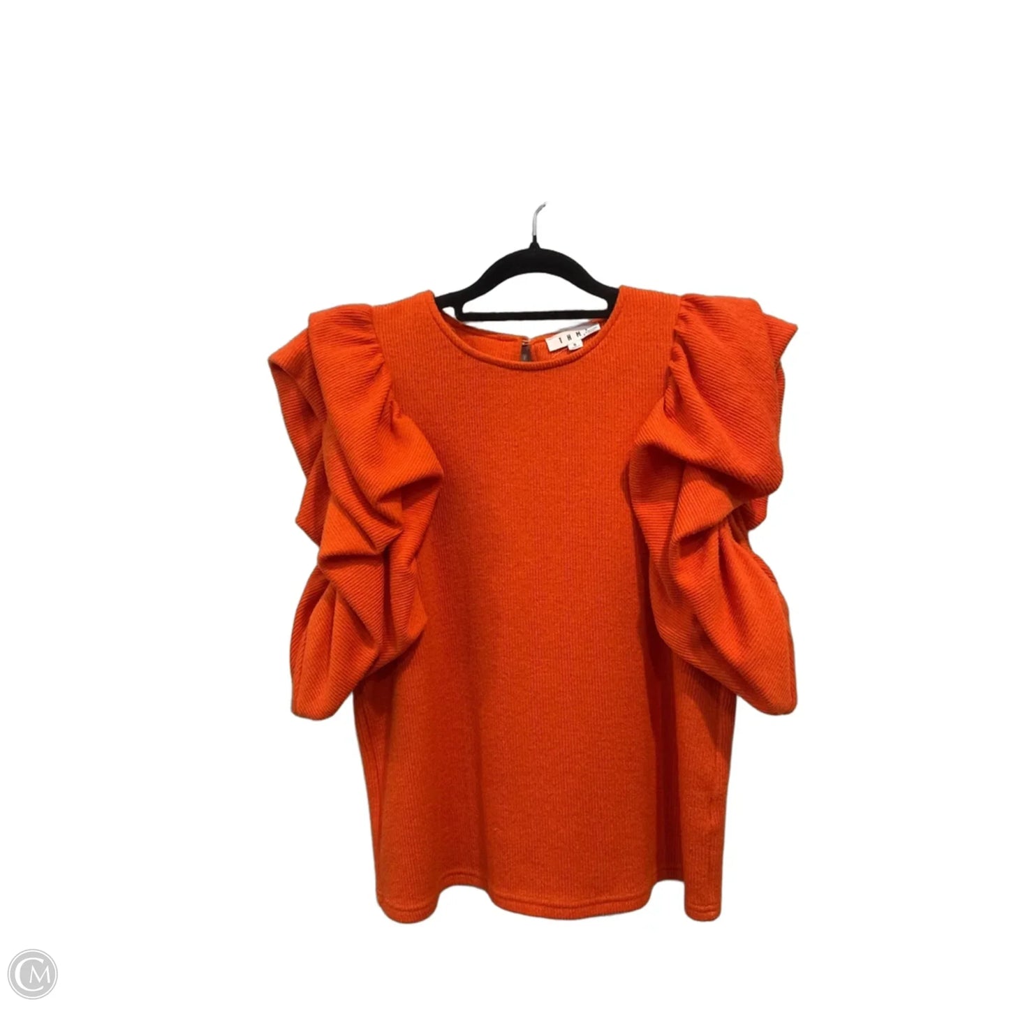 Top Short Sleeve By Thml In Orange, Size: S