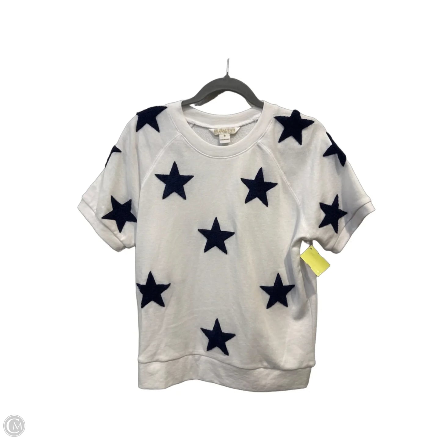 Top Short Sleeve By Shiraleah In White, Size: S