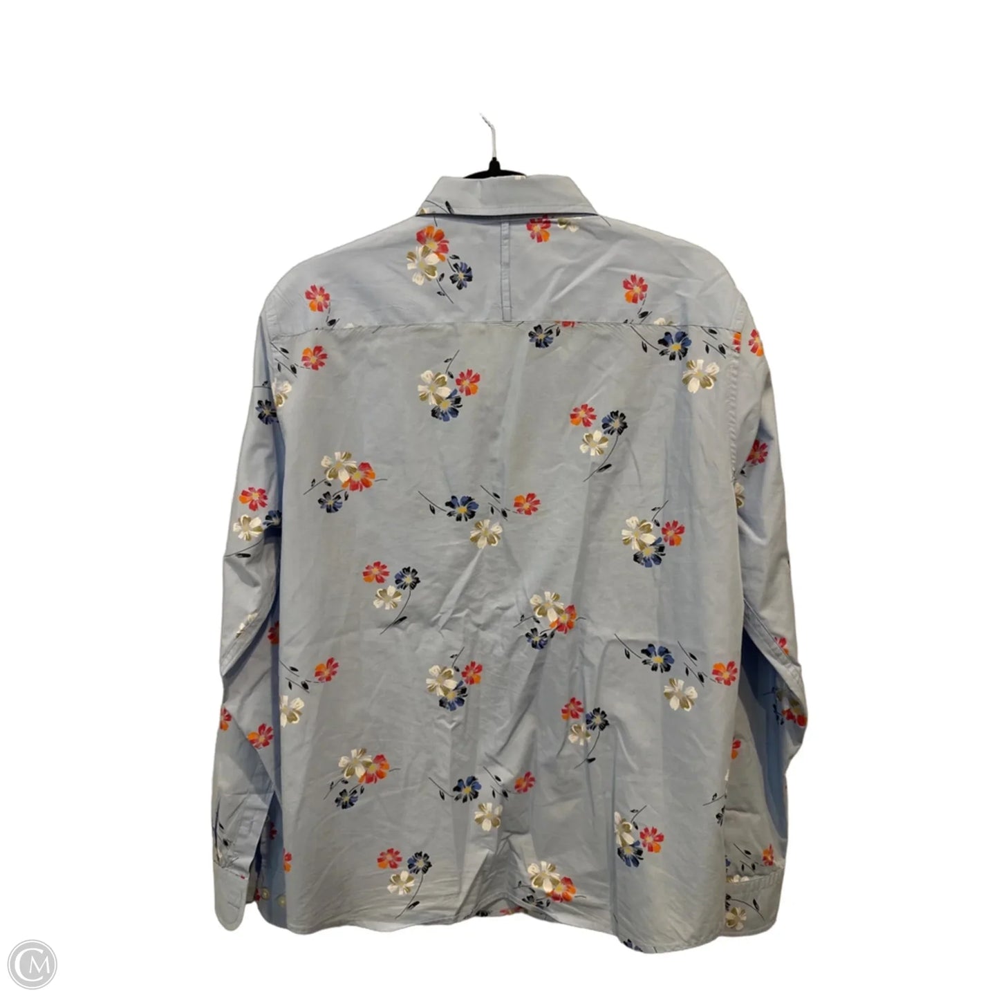 Top Long Sleeve By Banana Republic In Floral Print, Size: M