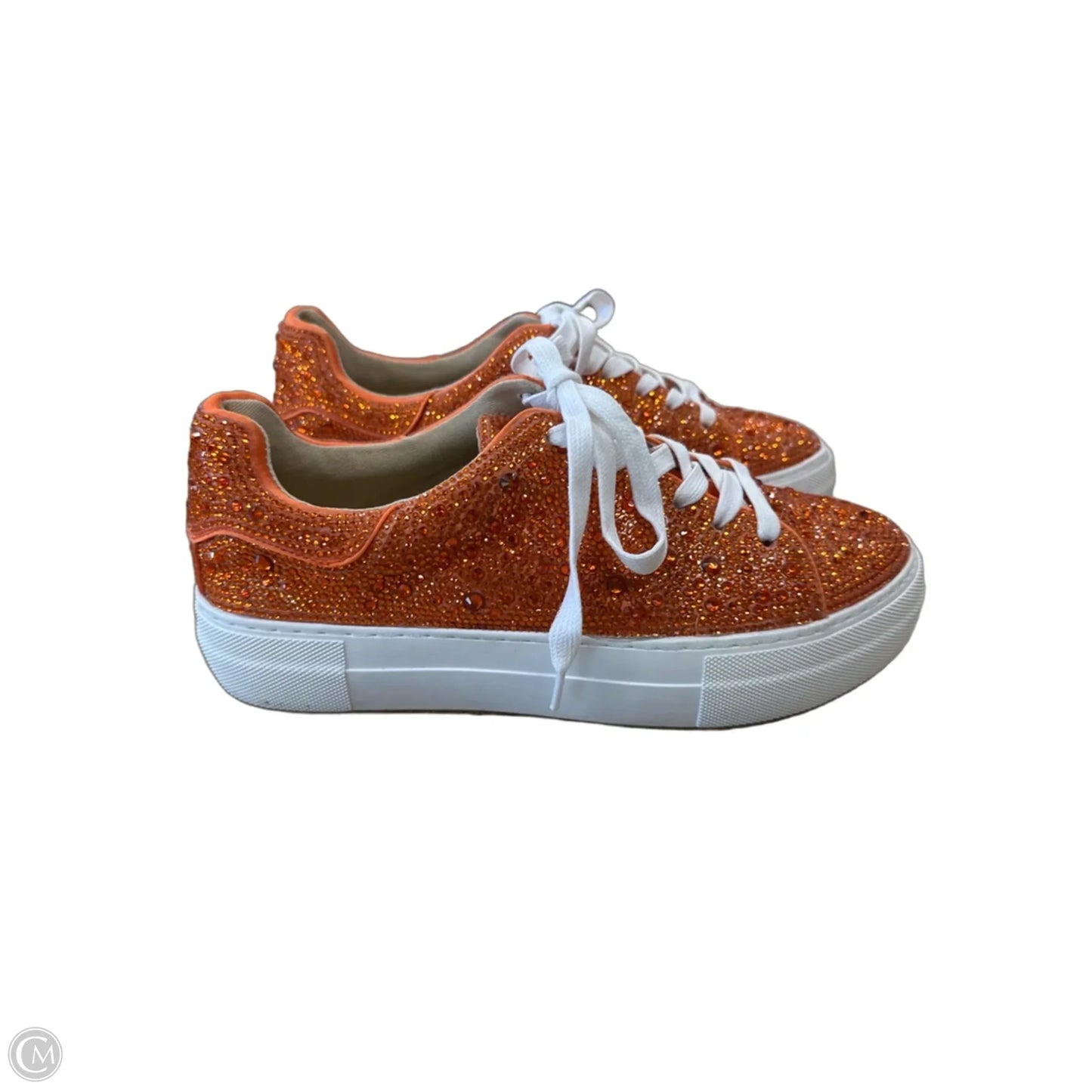 Shoes Sneakers By Betsey Johnson In Orange, Size: 7.5