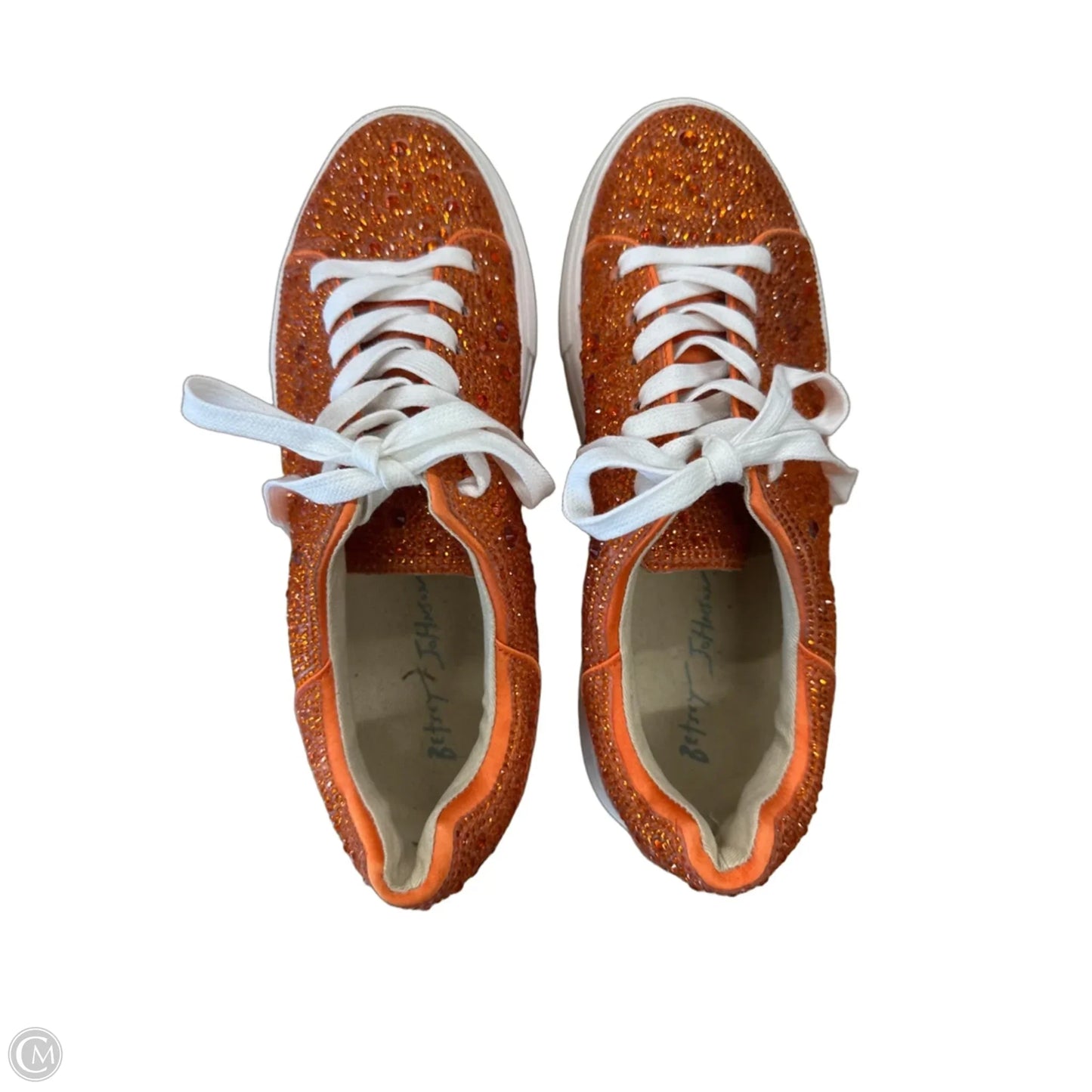 Shoes Sneakers By Betsey Johnson In Orange, Size: 7.5