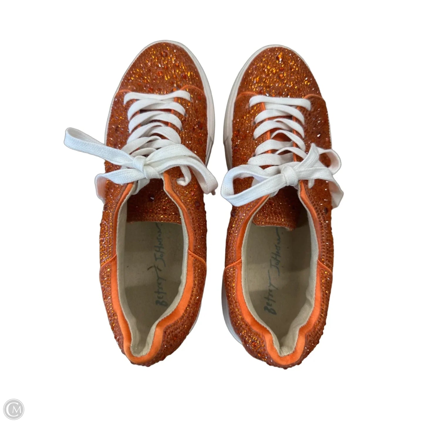 Shoes Sneakers By Betsey Johnson In Orange, Size: 7.5