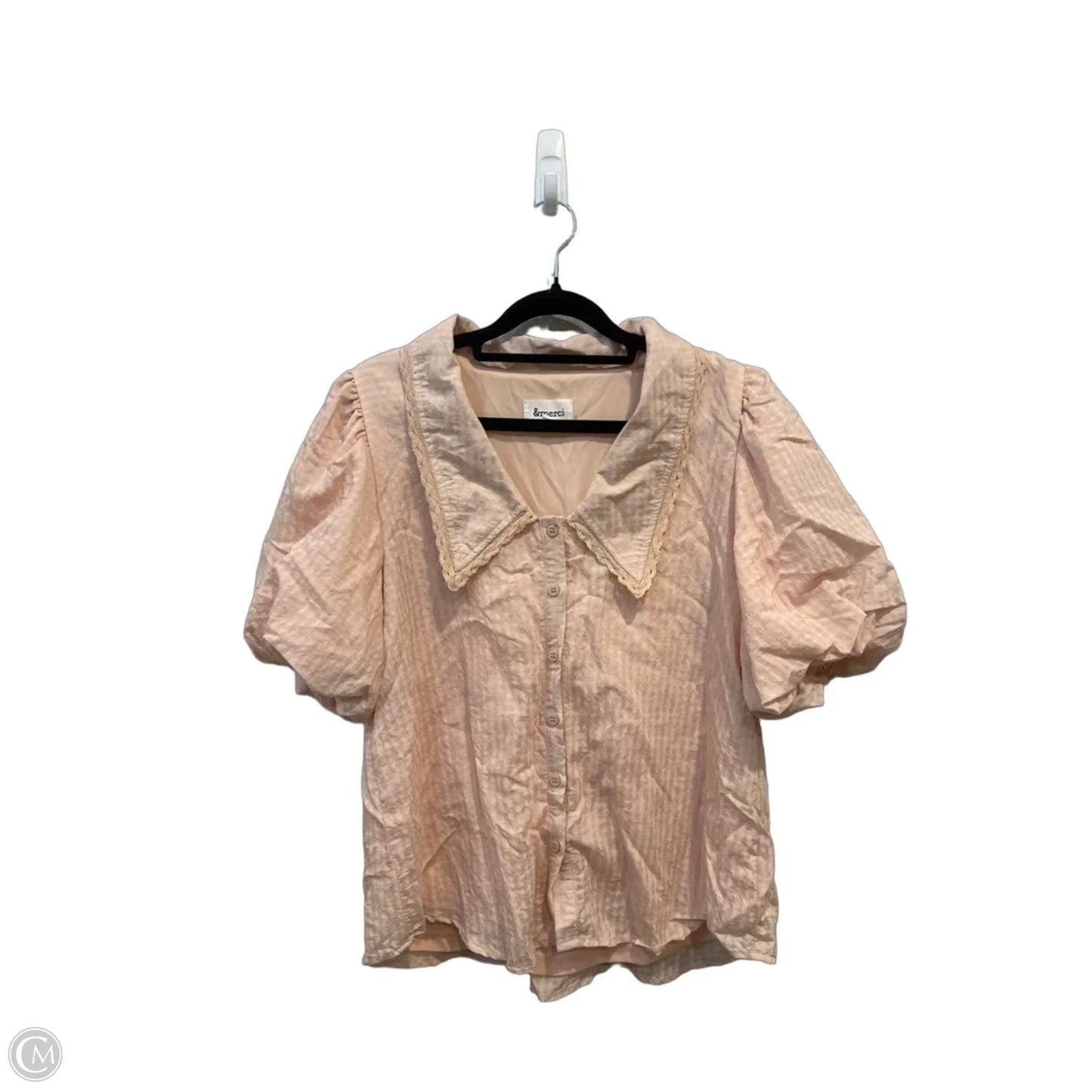 Top Short Sleeve By &merci In Pink, Size: L