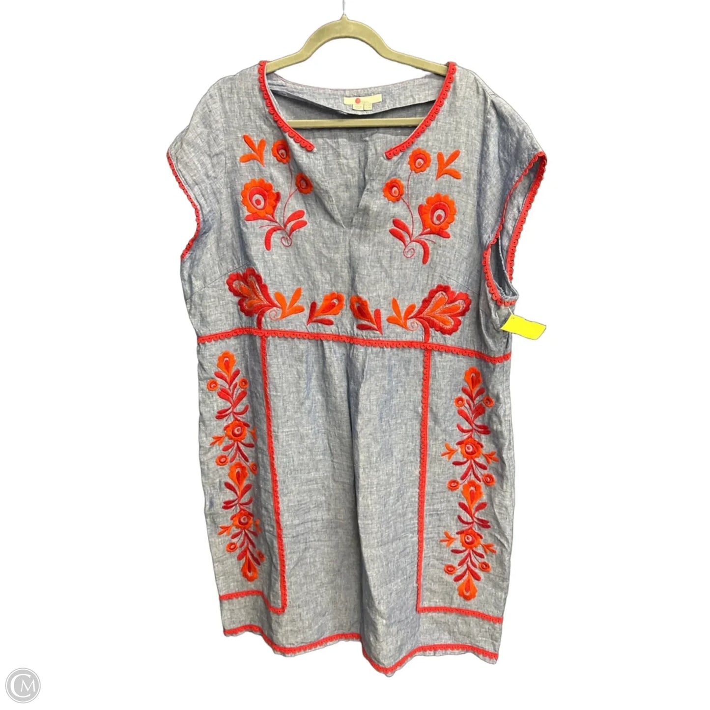 Dress Casual Midi By Boden In Blue & Red, Size: 2x