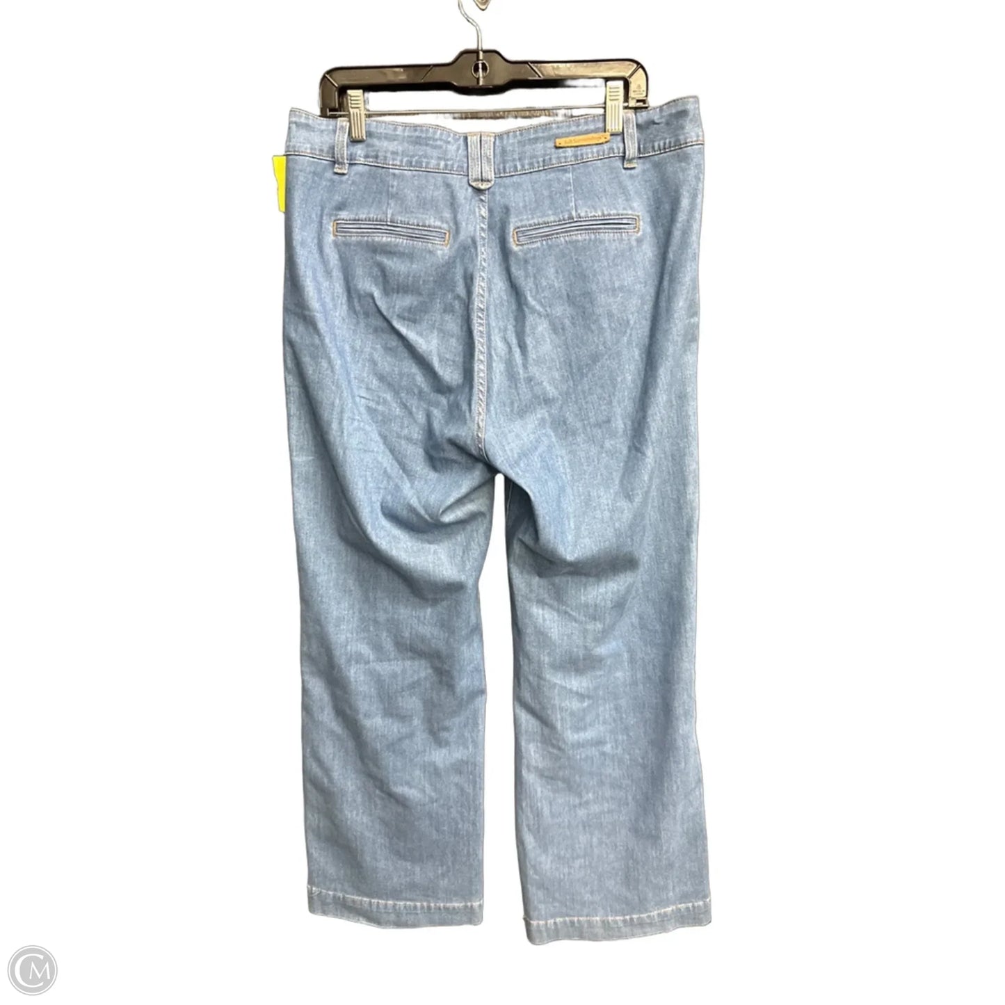 Jeans Flared By Soft Surroundings In Blue Denim, Size: 14