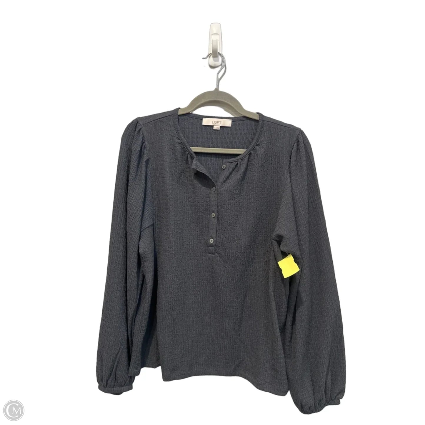 Top Long Sleeve By Loft In Grey, Size: L