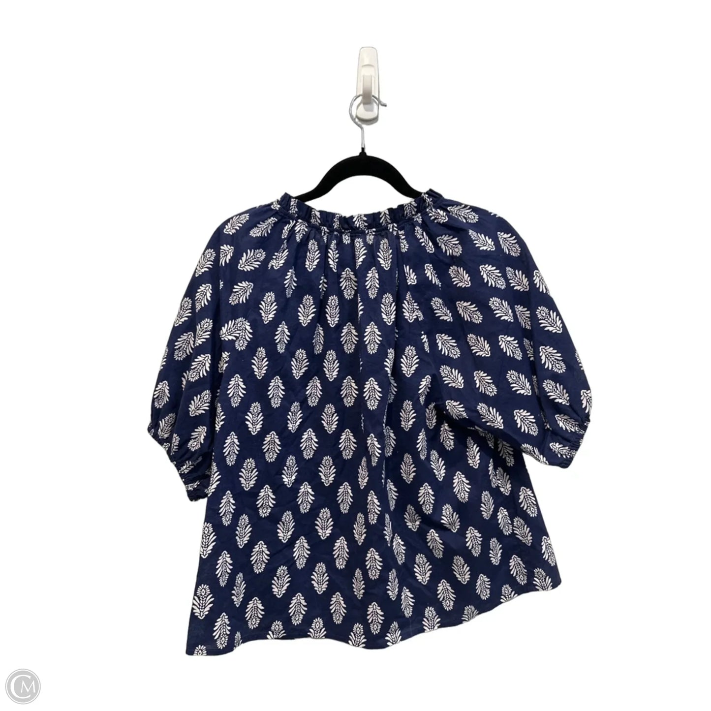Top Short Sleeve By J. Crew In Navy, Size: L