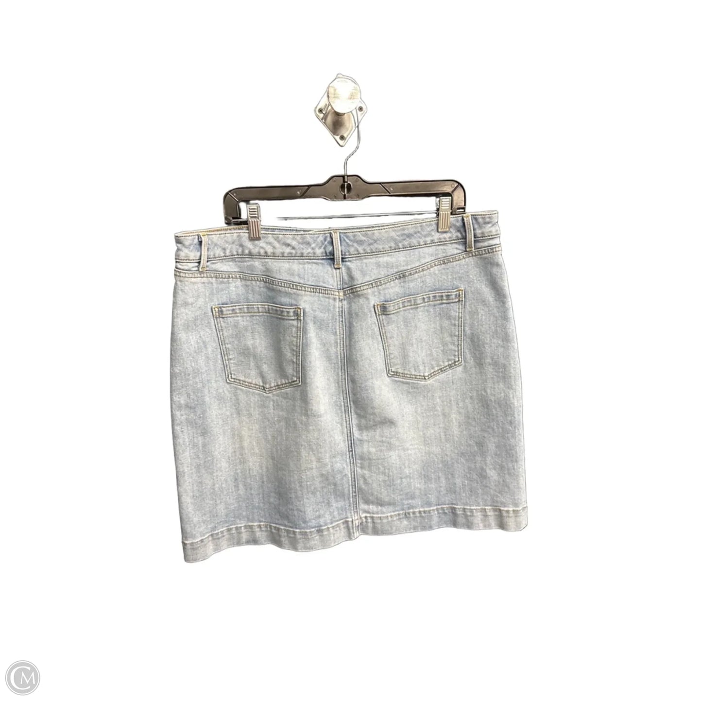 Skirt Mini & Short By Talbots In Blue Denim, Size: 16