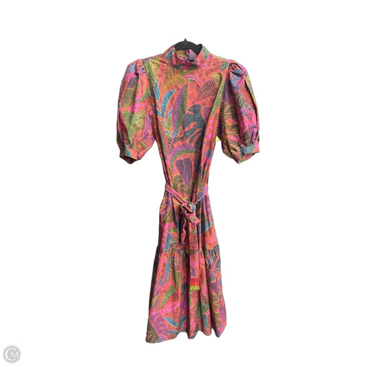 Dress Designer By Farm Rio In Floral Print, Size: Xs