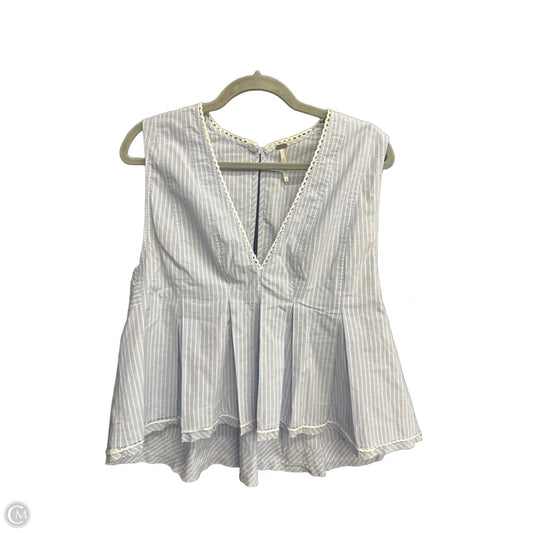 Top Sleeveless By Free People In Striped Pattern, Size: M