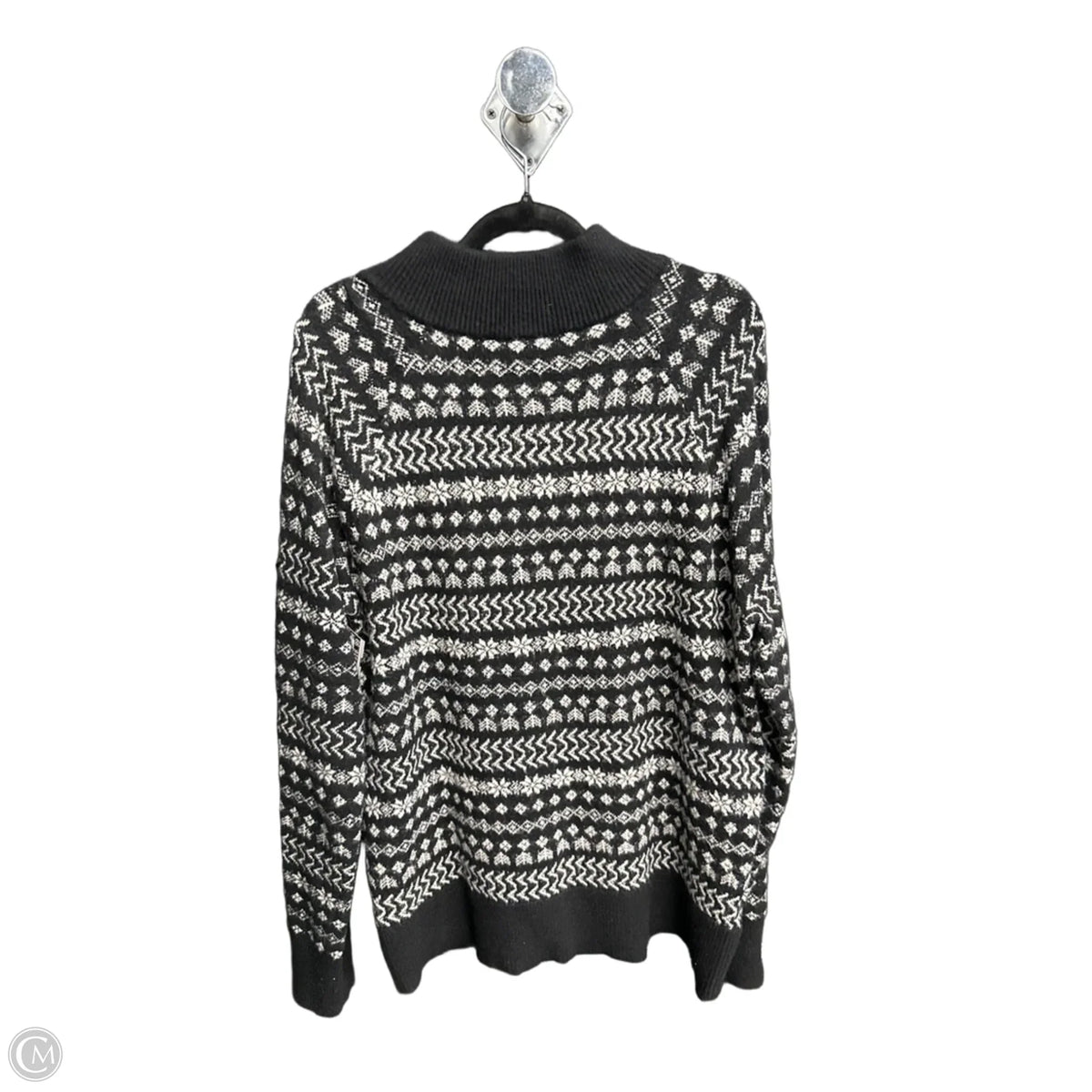 Sweater By Lou And Grey In Black & Grey, Size: M