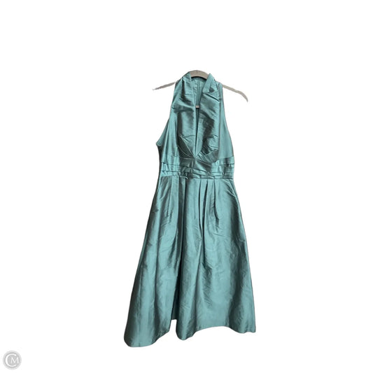 Dress Party Long By Donna Karan In Teal, Size: 6