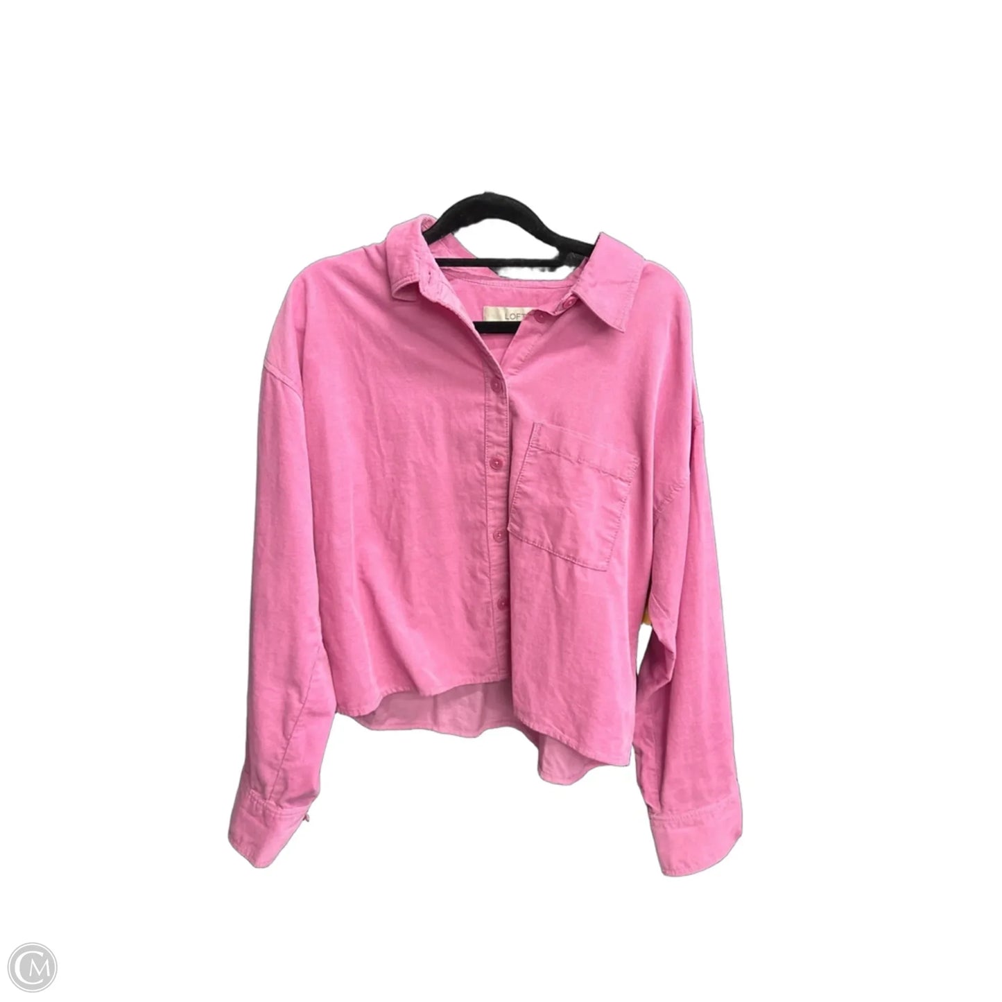 Top Long Sleeve By Loft In Pink, Size: M