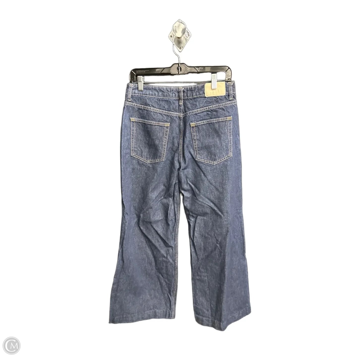 Jeans Wide Leg By Zara In Blue Denim, Size: 6